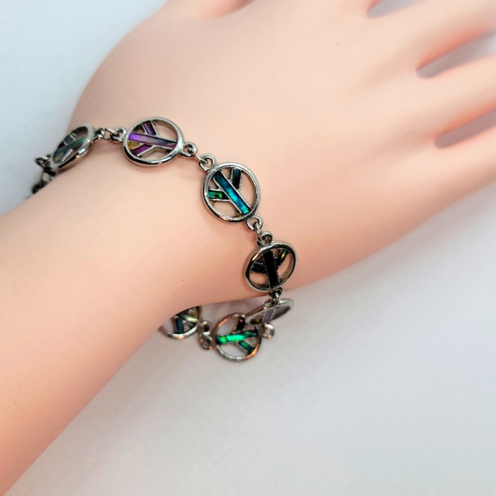 SJ Silver Peace Bracelet